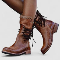 Fiorenza | Geschnürte Stiefeletten im Vintage-Look