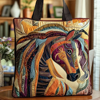 Mosaica | Gesteppte Tasche mit Pferdemotiv
