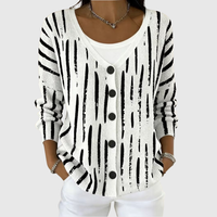 Vanda | Strickjacke mit Pinselstrich-Muster