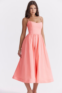 Estelle | Sommerliches Korsett-Midikleid