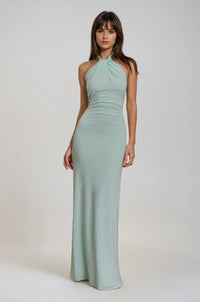 Jana | Neckholder-Maxikleid mit Rückenausschnitt