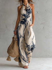 Anouk | Jumpsuit mit weitem Bein und Neckholder