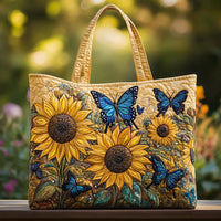 Farfalla | Gesteppte Tasche mit Sonnenblumen und Schmetterlingen
