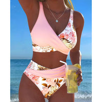 Jolina | Bikini mit floralem Kontrastmuster