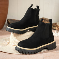 Solveig | Chelsea Boots mit Plateausohle und warmem Futter