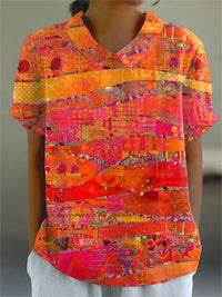 Isla | Abstract Print Shirt