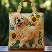 Ambra | Gesteppte Tasche mit Golden Retriever