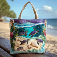 Marina | Gesteppte Tasche mit Meeresschildkröten