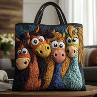 Cavallina | Gesteppte Tasche mit vier Ponys