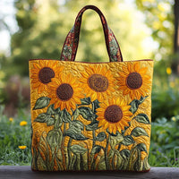 Solara | Gesteppte Tasche mit Sonnenblumen