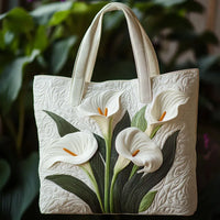 Calla | Gesteppte Tasche mit Callablüten