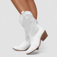 Lucilla | Westernstiefel mit Lochmuster