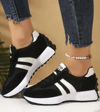 Carlota | Retro-Sneaker in Schwarz