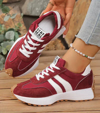 Renata | Retro-Sneaker in Bordeaux