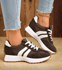 Silvana | Retro-Sneaker in Dunkelbraun