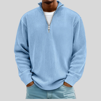 Leopold | Troyer-Pullover mit Rippstruktur