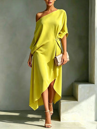 Coralie | Elegantes Kleid mit asymmetrischem Schnitt