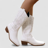 Ginevra | Bestickte Westernstiefel mit Wadenschaft