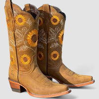 Fioretta | Westernstiefel mit Blumenstickerei