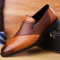 Aurelio | Leder-Loafer mit Kroko-Prägung
