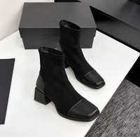 Onice | Wildlederstiefeletten in Schwarz