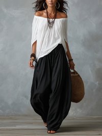Zephira | Boho-Set Mit Ballonhose Und Fließender Bluse