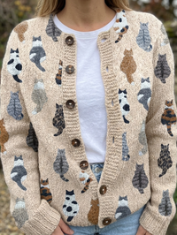 Primrose | Blumen-Cardigan mit Knopfleiste
