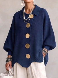 Corinne | Oversize-Cardigan mit Kragen für Damen